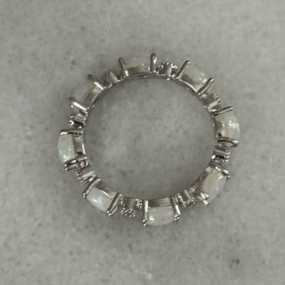 Silver Opal Crystal Pave Princess Ring 

Brand New

Size 6 - Picture 4 of 5